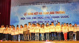 Đội tuyển Tin học trẻ tỉnh Thái Bình tham gia Hội thi Tin học trẻ toàn quốc lần thứ XIX năm 2013