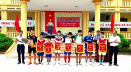 Đoàn xã Quỳnh Thọ tổ chức giải bóng đá thiếu niên,  nhi đồng năm 2016