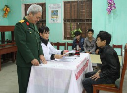 Quỳnh Phụ: Hoàn thành công tác khám sơ tuyển nghĩa vụ quân sự năm 2017