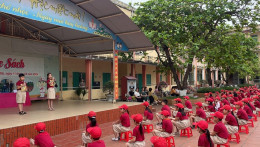 Tiểu học An Bài hưởng ứng Ngày sách và văn hóa Đọc Việt Nam
