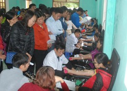 Quỳnh Phụ thu nhận 404 đơn vị máu trong ngày hội hiến máu tình nguyện năm 2015