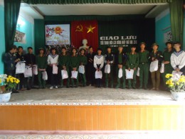 Đoàn thanh niên cộng sản Hồ Chí Minh - BCH Quân sự xã An Mỹ Tổ chức chương trình giao lưu, gặp mặt, tặng quà cho tân binh nhập ngũ năm 2016