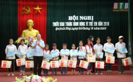 Quỳnh Phụ: Hội nghị triển khai Tháng hành động vì trẻ em