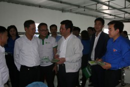 Đồng chí Bí thư Tỉnh ủy, Chủ tịch HĐND tỉnh thăm mô hình trồng, chế biến cây dược liệu do thanh niên làm chủ tại huyện Quỳnh Phụ