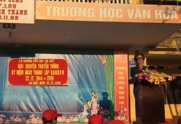 Tiểu học An Khê chào mừng 75 năm ngày thành lập QĐND Việt Nam