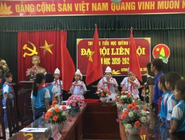 Liên đội trường tiểu học Quỳnh Hội tổ chức Đại hội Liên đội nhiệm kỳ 2020 - 2021