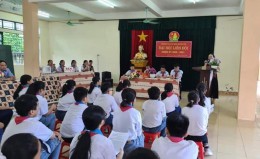 Liên đội THCS thị trấn Quỳnh Côi tổ chức Đại hội Liên đội nhiệm kỳ 2020 - 2021