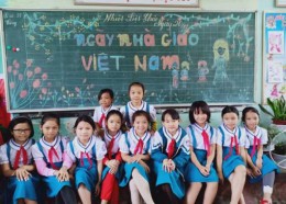 Hoạt động chào mừng Ngày nhà giáo Việt Nam 20-11 Trường Tiểu học An Mỹ