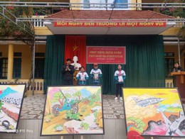 Hoạt động ngoại khóa chào mừng kỉ niệm 76 năm ngày thành lập QĐND Việt Nam tại Liên đội trường Tiểu học Đồng Tiến