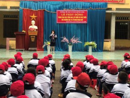 Liên đội TH & THCS Quỳnh Hưng tổ chức Lễ phát động “Phong trào học Tiếng Anh"