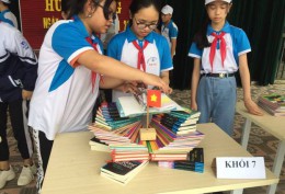Trường TH & THCS An Vũ tổ chức cuộc thi trưng bày sách nhân hưởng ứng ngày sách Việt Nam 21/4/2021