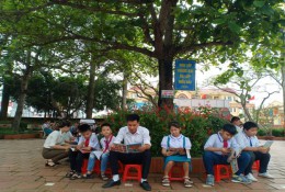 Quỳnh Phụ: Trường tiểu học An Mỹ Hưởng ứng Ngày sách Việt Nam năm 2021