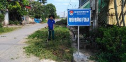 Đoàn xã An Đồng tổ chức vệ sinh môi trường, diệt chuột bảo vệ tổ quốc