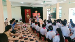 Đại hội Liên đội nhiệm kỳ 2021 – 2022 trường THCS thị trấn Quỳnh Côi