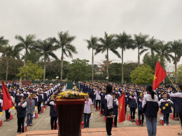THCS An Ninh tổ chức Lễ trưởng thành Đội cho 141 học sinh