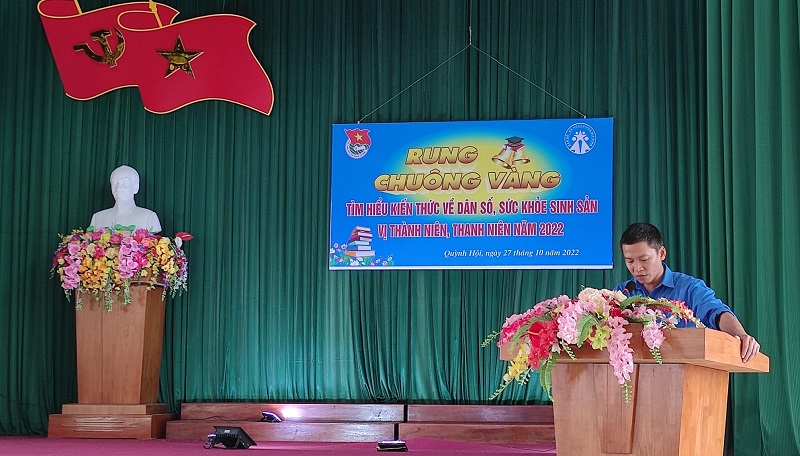 Quỳnh Phụ: BCH Đoàn xã Quỳnh Hội tổ chức chương trình  Rung chuông vàng tìm hiểu về chăm sóc sức khoẻ sinh sản vị thành niên năm 2022
