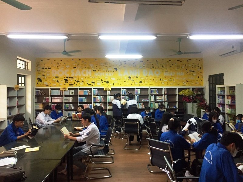 Ngày hội đọc sách của ĐVTN trường THPT Quỳnh Thọ