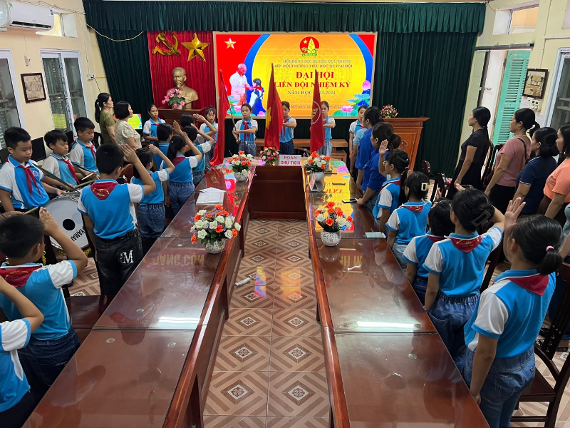 Liên đội trường tiểu học Quỳnh Hội tổ chức Đại hội Liên đội nhiệm kỳ 2023 - 2024